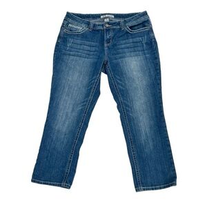 ZCO Jeans Straight Leg Embellished Pocket Ankle Jeans Size 16 Women’s